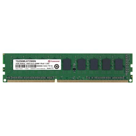 Transcend 2 GB DDR3L Desktop, Server RAM, 1600Mbit/s, UDIMM, 1.35V [TS256MLK72W6N]; 175-147