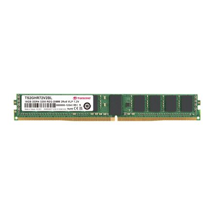 Transcend 16 GB DDR4 Server RAM, 3200Mbit/s, RDIMM, 1.2V [TS2GHR72V2BL]; 175-162