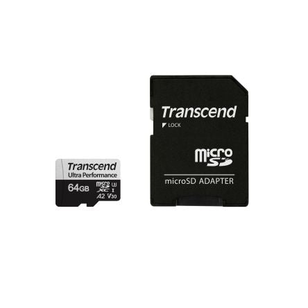 Transcend 64 GB MicroSDXC Micro SD Card, UHS-I U3 [TS64GUSD340S]; 175-164