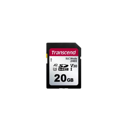 Transcend 20 GB SD Flash Card SD Card, UHS-I [TS20GSDC240I]; 175-193
