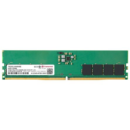 Transcend 16 GB DDR5 Server RAM, 5600Mbit/s, UDIMM, 1.1V [TS2GLA64V6E]; 175-213