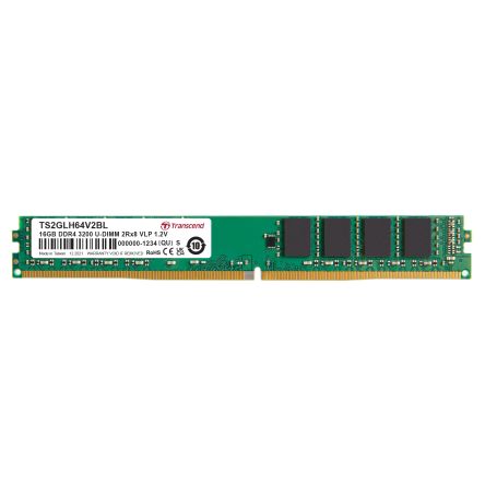 Transcend 16 GB DDR4 Server RAM, 3200Mbit/s, UDIMM, 1.2V [TS2GLH64V2BL]; 175-215