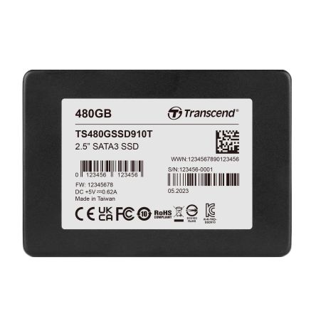 Transcend TS480GSSD910T 2.5 inch 480 GB Internal SSD [TS480GSSD910T]; 175-259
