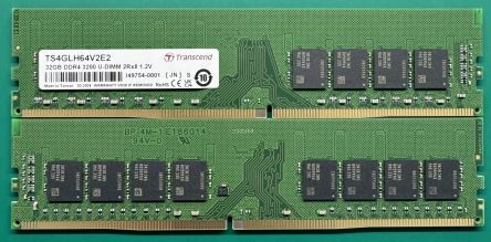Transcend 32 GB DDR4 Desktop, Laptop RAM, 3200Mbit/s, UDIMM, 1.2V [TS4GLH64V2E2]; 175-266
