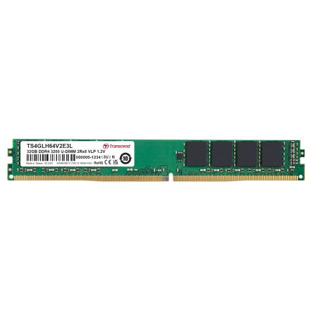 Transcend 32 GB DDR4 Server RAM, 3200Mbit/s, UDIMM, 1.2V [TS4GLH64V2E3L]; 175-269