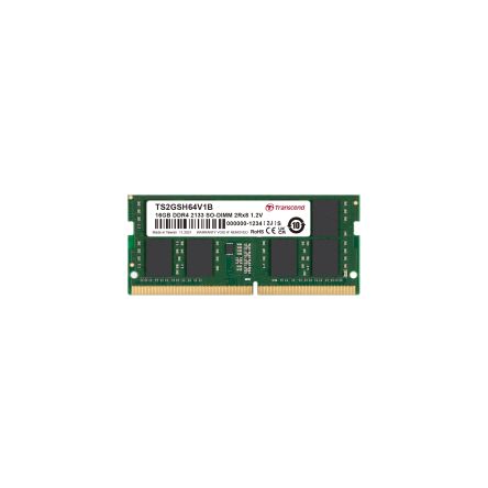 Transcend 16 GB DDR4 Desktop, Laptop RAM, 2133Mbit/s, SODIMM, 1.2V [TS2GSH64V1B]; 175-291