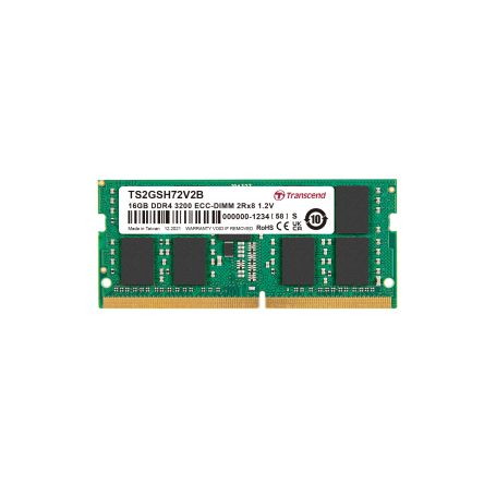 Transcend 16 GB DDR4 Desktop, Server RAM, 3200Mbit/s, SODIMM, 1.2V [TS2GSH72V2B]; 175-293
