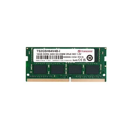 Transcend 16 GB DDR4 RAM, 2400Mbit/s, SODIMM, 1.2V [TS2GSH64V4B-I]; 175-297
