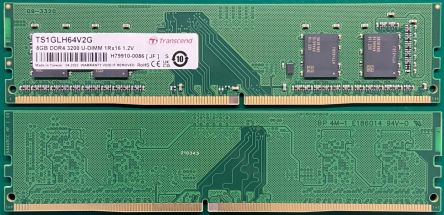 Transcend 8 GB DDR4 Desktop, Laptop RAM, 3200Mbit/s, UDIMM, 1.2V [TS1GLH64V2G]; 175-323