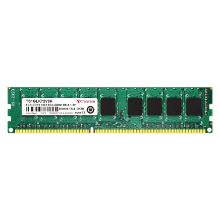 Transcend 8 GB DDR3 Desktop, Server RAM, 1333Mbit/s, DIMM, 1.5V [TS1GLK72V3H]; 175-333
