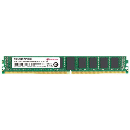 Transcend 8 GB DDR4 RAM, 2133Mbit/s, RDIMM, 1.2V [TS1GHR72V1HL]; 175-336