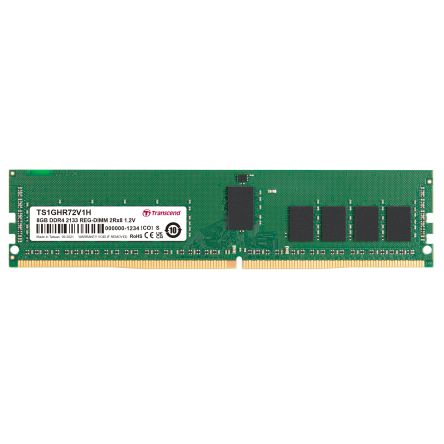 Transcend 8 GB DDR4 Server RAM, 2133Mbit/s, RDIMM, 1.2V [TS1GHR72V1H]; 175-368