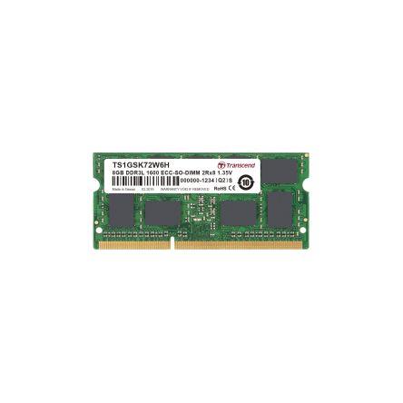 Transcend 8 GB DDR3L Desktop, Server RAM, 1600Mbit/s, SODIMM, 1.35V [TS1GSK72W6H]; 175-379