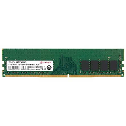 Transcend 8 GB DDR4 Desktop, Laptop RAM, 3200Mbit/s, DIMM, 1.2V [TS1GLH72V2B3]; 175-382