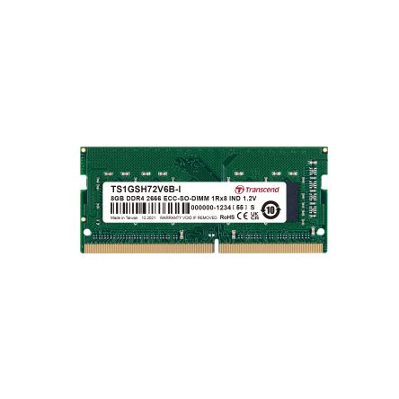 Transcend 8 GB DDR4 RAM, 2666Mbit/s, SODIMM, 1.2V [TS1GSH72V6B-I]; 175-385