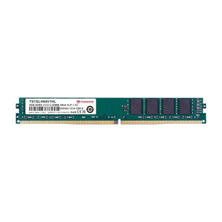 Transcend 8 GB DDR4 Server RAM, 2133Mbit/s, UDIMM, 1.2V [TS1GLH64V1HL]; 175-388