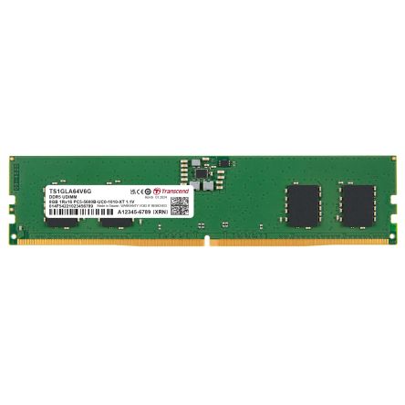 Transcend 8 GB DDR5 Server RAM, 5600Mbit/s, UDIMM, 1.1V [TS1GLA64V6G]; 175-399