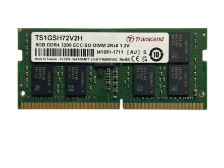 Transcend 8 GB DDR4 Desktop, Laptop RAM, 3200Mbit/s, SODIMM, 1.2V [TS1GSH72V2H]; 175-401