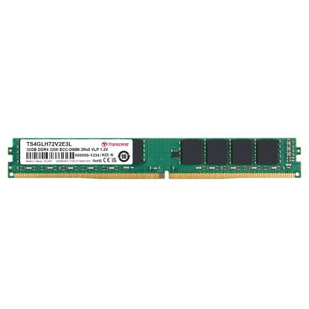 Transcend 32 GB DDR4 Server RAM, 3200Mbit/s, DIMM, 1.2V [TS4GLH72V2E3L]; 175-412