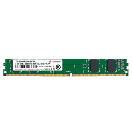 Transcend 2 GB DDR4 RAM, 2666Mbit/s, UDIMM, 1.2V [TS256MLH64V6XL]; 175-443