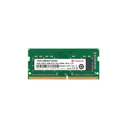Transcend 4 GB DDR4 Desktop, Laptop RAM, 2666Mbit/s, SODIMM, 1.2V [TS512MSH72V6H]; 175-446