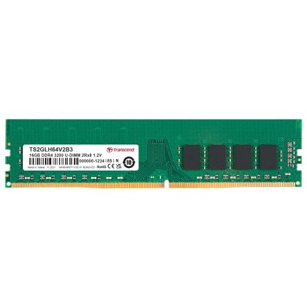 Transcend 16 GB DDR4 Desktop, Laptop RAM, 3200Mbit/s, UDIMM, 1.2V [TS2GLH64V2B3]; 175-449