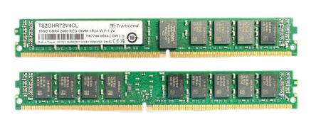 Transcend 16 GB DDR4 RAM, 2666Mbit/s, RDIMM, 1.2V [TS2GHR72V6BL]; 175-452