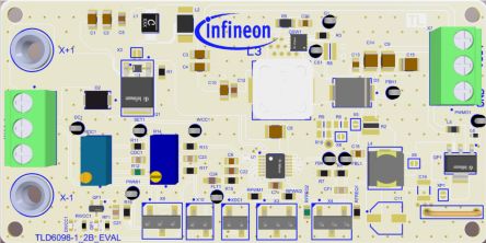 Infineon TLD609812BEVALTOBO1, TLD6098-1_2B_EVAL LED Evaluation Kit for TLD6098-1EP for LEDs [TLD609812BEVALTOBO1]; 179-959