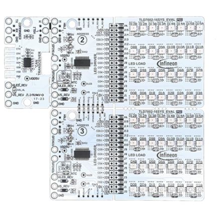 Infineon TLD700216SYSEVALTOBO1, TLD7002-16SYS_EVAL board LED Evaluation Kit for TLD7002-16SYS_EVAL for LEDs [TLD700216SYSEVALTOBO1]; 179-961
