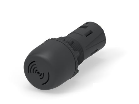 TE Connectivity, 2489542, Screw Mount Black LED Pilot Light, 19.6mm Cutout, IP20, IP65, Dome, 240V ac [2489542-3]; 180-270