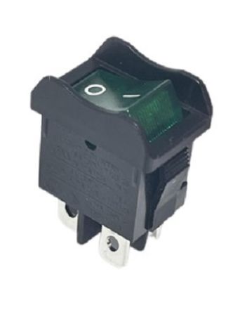 RS PRO Illuminated DPST, On-Off Rocker Switch Panel Mount [0]; 180-366