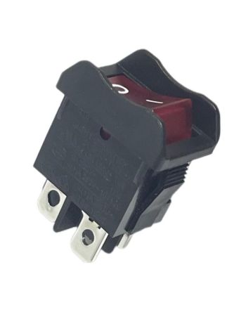 RS PRO Illuminated DPST, On-Off Rocker Switch Panel Mount [0]; 180-368