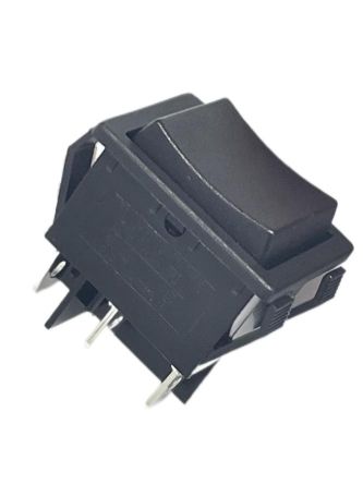 RS PRO Illuminated DPDT, On-Off-On Rocker Switch Panel Mount [0]; 180-372