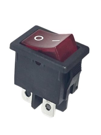 RS PRO Illuminated DPST, On-Off Rocker Switch Panel Mount [0]; 180-376