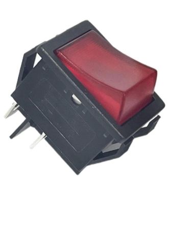 RS PRO Illuminated DPDT, On-Off Rocker Switch Panel Mount [0]; 180-388