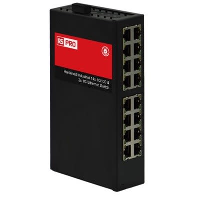 RS PRO RS-7416, Unmanaged 16 Port Industrial Ethernet Switch [0]; 180-408