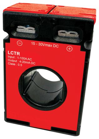 RS PRO Base Mounted Current Transformer, 100A Input, 4 → 20 mA Output, 21mm Bore, 24 V dc [0]; 180-445