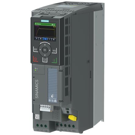 Siemens Inverter Drive, 4 kW, 3 Phase, 200 → 240 V, 16.3 A, G120X Series [6SL3220-3YC20-0UB0]; 180-693