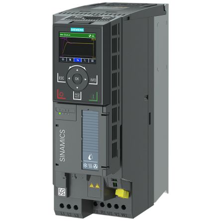 Siemens Inverter Drive, 4 kW, 3 Phase, 380 → 480 V, 9.75 A, G120X Series [6SL3220-3YE20-1UB0]; 180-832
