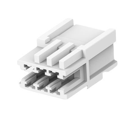 TE Connectivity 2391423 Series Receptacle Edge Connector, Board Mount, 3-Contacts, 2.5mm Pitch, 1-Row, Crimp Termination [2391423-3]; 180-965