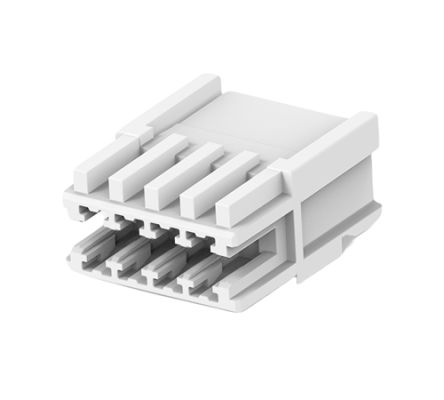 TE Connectivity 1-2391423 Series Receptacle Edge Connector, Board Mount, 4-Contacts, 2.5mm Pitch, 1-Row, Crimp [1-2391423-4]; 180-969