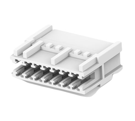 TE Connectivity 2391423 Series Receptacle Edge Connector, Board Mount, 7-Contacts, 2.5mm Pitch, 1-Row, Crimp Termination [2391423-7]; 180-974