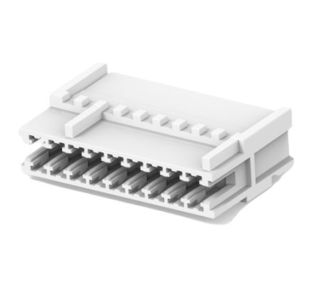 TE Connectivity 2391423 Series Receptacle Edge Connector, Board Mount, 9-Contacts, 2.5mm Pitch, 1-Row, Crimp Termination [2391423-9]; 180-975