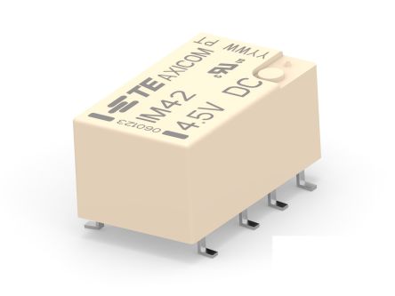 TE Connectivity PCB Mount RF Relay, 4.5V dc Coil, DPDT [3-1462040-1]; 181-170