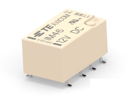 TE Connectivity PCB Mount RF Relay, 12V dc Coil, DPDT [3-1462040-5]; 181-181