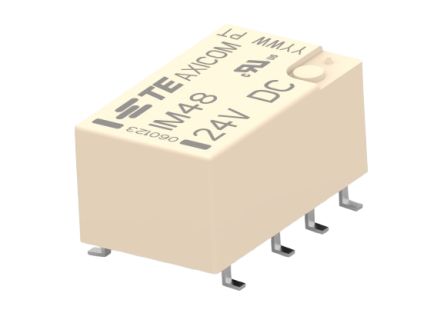 TE Connectivity PCB Mount RF Relay, 2.4V dc Coil, DPDT [3-1462040-6]; 181-183