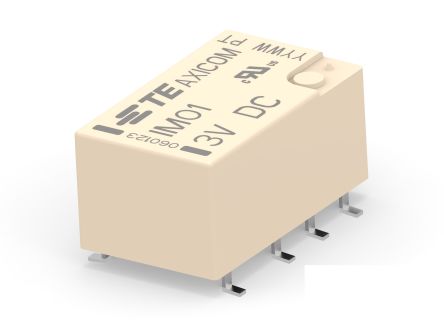 TE Connectivity PCB Mount RF Relay, 3V dc Coil, DPDT [2-1462040-3]; 181-186
