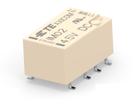 TE Connectivity PCB Mount RF Relay, 4.5V dc Coil, DPDT [2-1462040-4]; 181-189