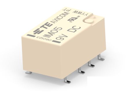 TE Connectivity PCB Mount RF Relay, 9V dc Coil, DPDT [2-1462040-6]; 181-195
