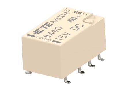 TE Connectivity PCB Mount RF Relay, 1.5V dc Coil, DPDT [2-1462040-9]; 181-204